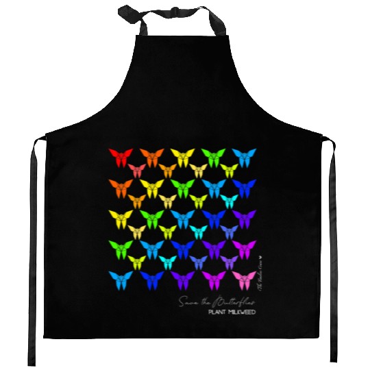 Save the Butterflies Origami Butterfly Kitchen Aprons