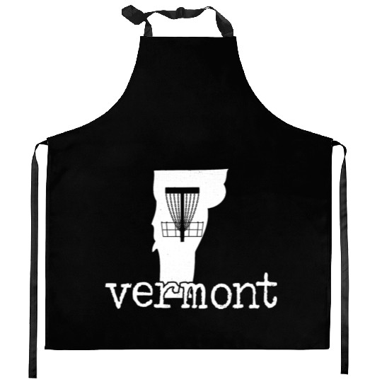 State of Vermont Disc Golf Golfer Golfing Basket Kitchen Aprons