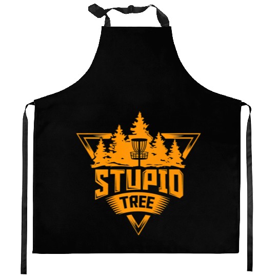 Stupid Tree Frisbee Disc Golf Ultimate Frisbee Kitchen Aprons