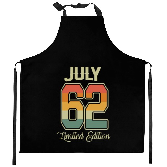 Vintage 60th Birthday July 1962 Sports Gift Kitchen Aprons