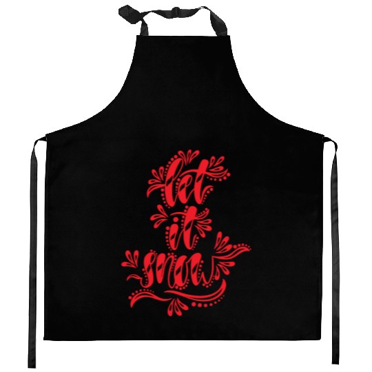 Let it Snow Kitchen Aprons