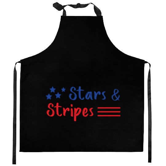 Stars and Stripes Us Flag Kitchen Aprons