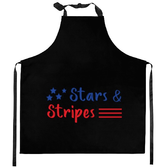 Stars and Stripes Us Flag Kitchen Aprons