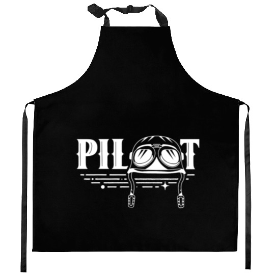 Pilot Private Aircraft Small Airplane Kitchen Aprons