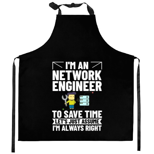 Network Engineer Director Computer Engineering Kitchen Aprons