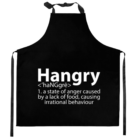 Hangry Definition 2 Kitchen Aprons