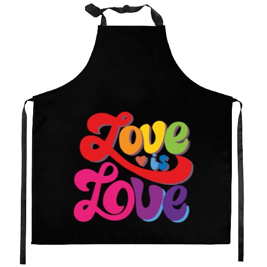 love is love romantic design. Kitchen Aprons