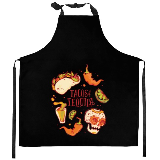 Tacos and Tequila Mexican Fiesta Tacos and Tequila Kitchen Aprons