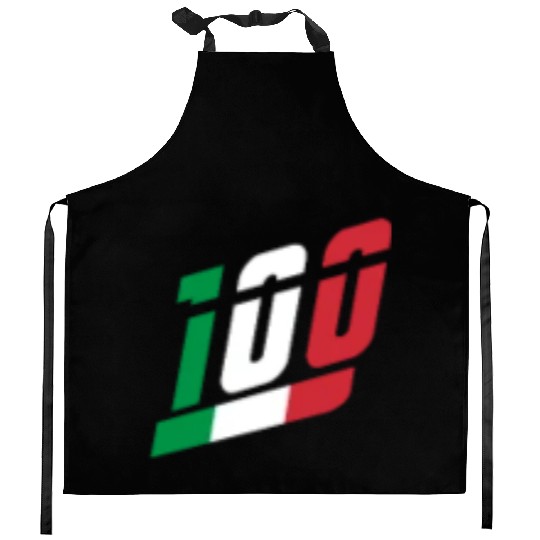 100 Italian National Flag Team Kitchen Aprons