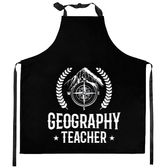 Geography Teacher Geographer Student Geographic Kitchen Aprons