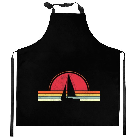 Sailing Vintage Retro Sailboat Boating Boat Sailor Kitchen Aprons