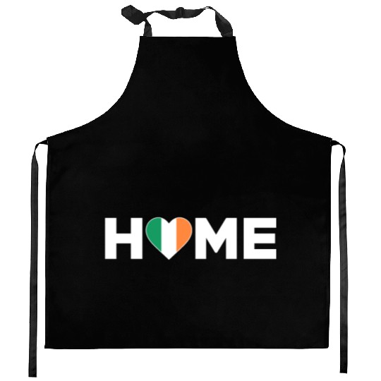 Ireland Home Country Irish Flag Ireland Heart Kitchen Aprons