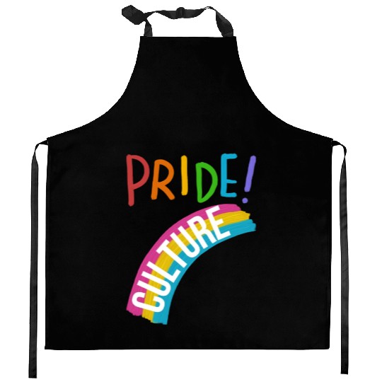 Culture pride, lgbt community Kitchen Aprons