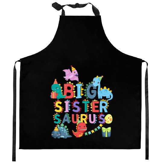 Big sister Saurus | Rawr Dinosaur Kitchen Aprons | Family