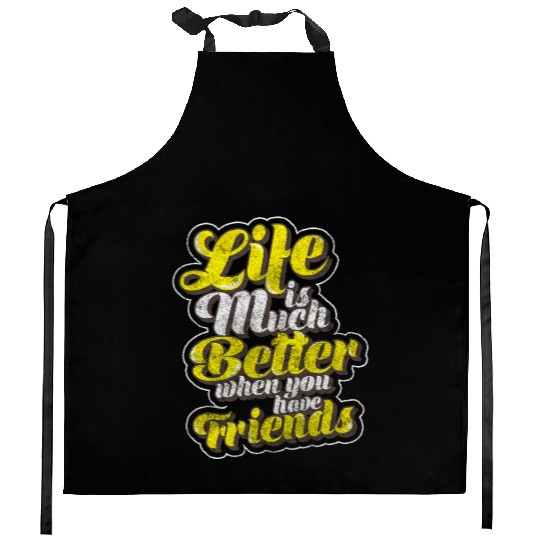 Friends Love Family Kitchen Aprons