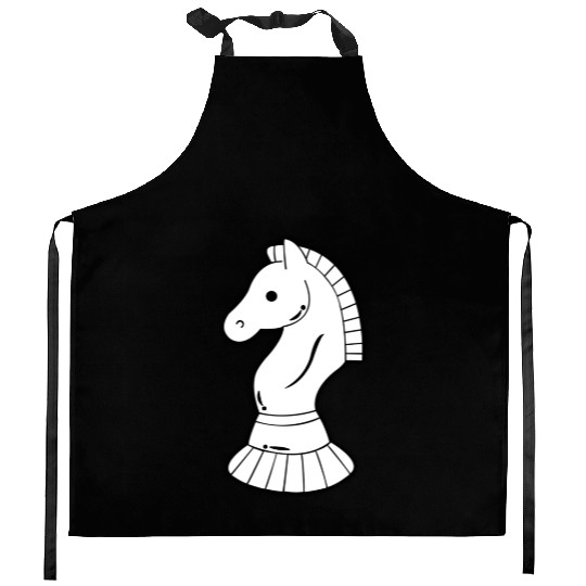 Chess Horse Symbol Kitchen Aprons