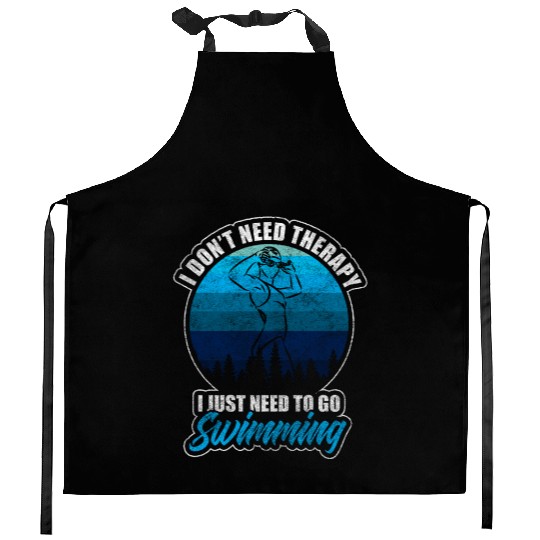 Swim Beach Free Swimmer Kitchen Aprons