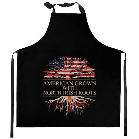 American grown north irish roots Kitchen Aprons