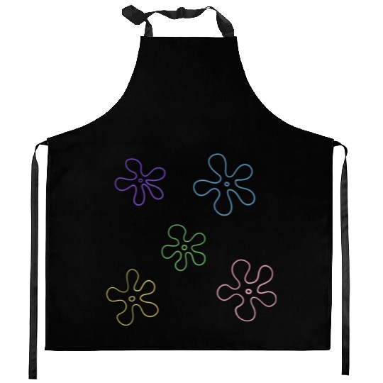 sponge bob flower pack Kitchen Aprons