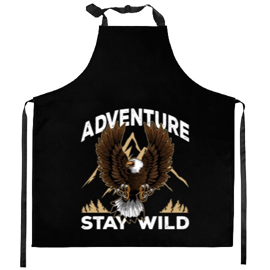 Adventure Lover Bald Eagle Natural Park Camping Kitchen Aprons