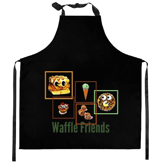 Waffle Friends Kitchen Aprons