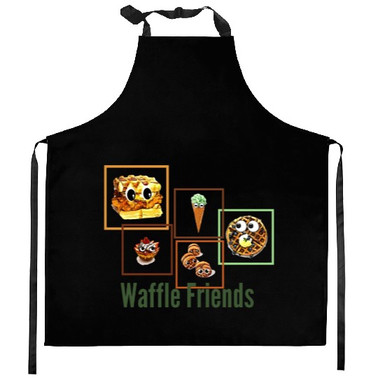 Waffle Friends Kitchen Aprons
