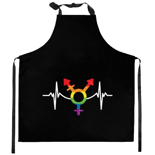 Pride rainbow parade symbol Kitchen Aprons