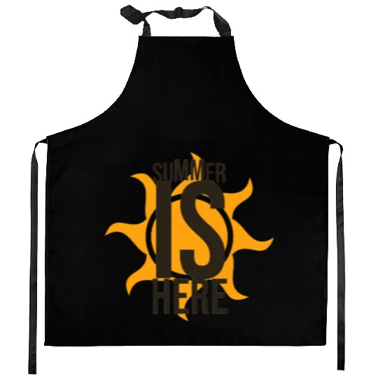 summer is here Kitchen Aprons
