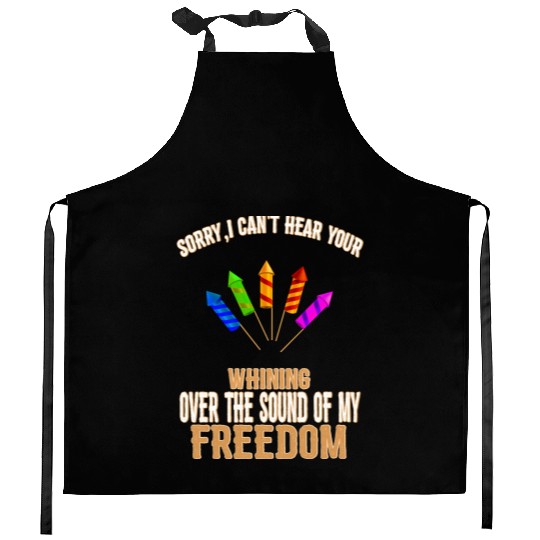 The Sound Of My Freedom Humor Graphic Kitchen Aprons