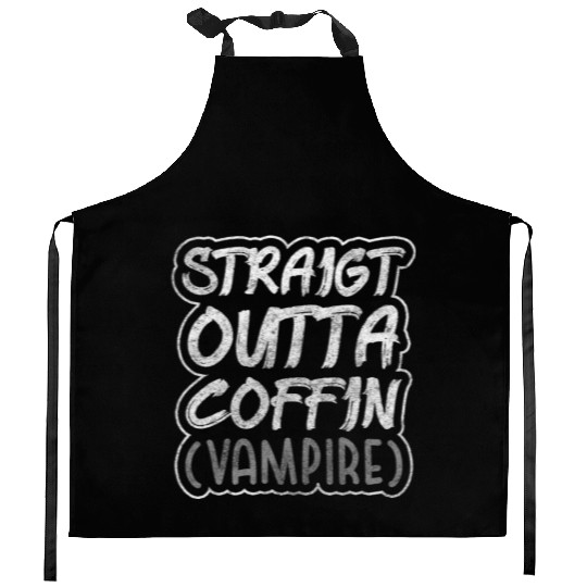 Vampires Teeth Creepy Kitchen Aprons