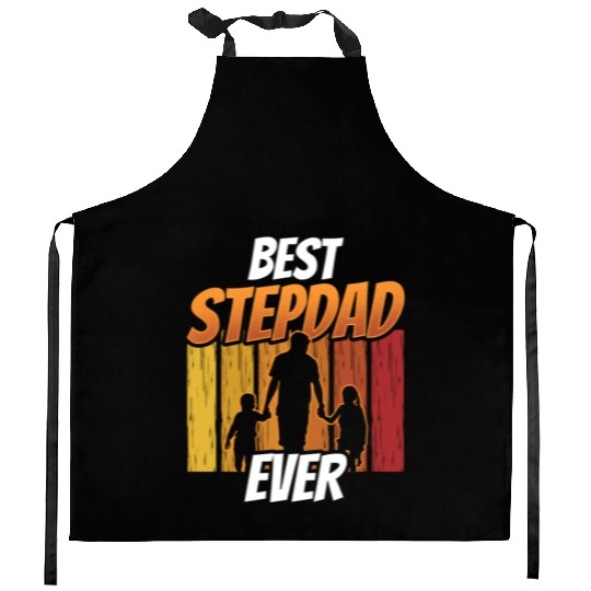 Best Stepdad Ever Fathers Day Step Dad Stepfather Kitchen Aprons