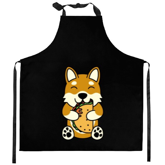 Shiba Inu Taco Lover Kitchen Aprons