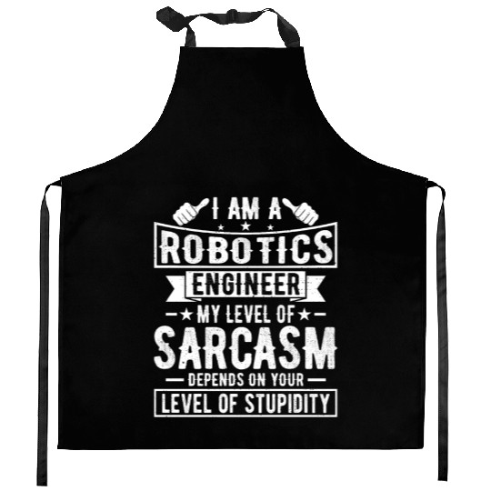 Robotics Engineer - Funny Robotics Engineering Kitchen Aprons
