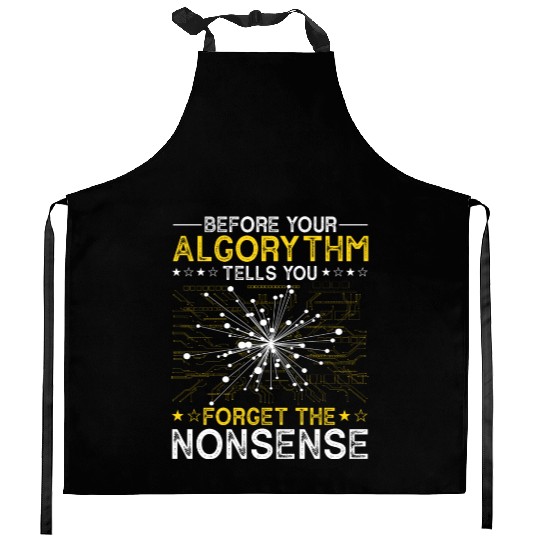 Artificial Intelligence Algorithm Programmer Kitchen Aprons