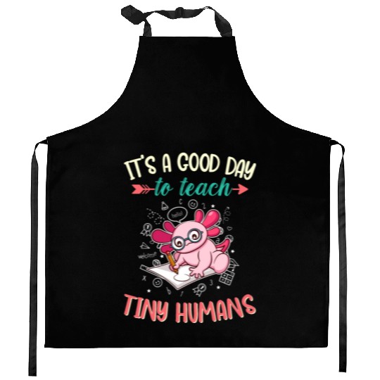 Good Day To Teach Tiny Humans Elementary Teacher Kitchen Aprons