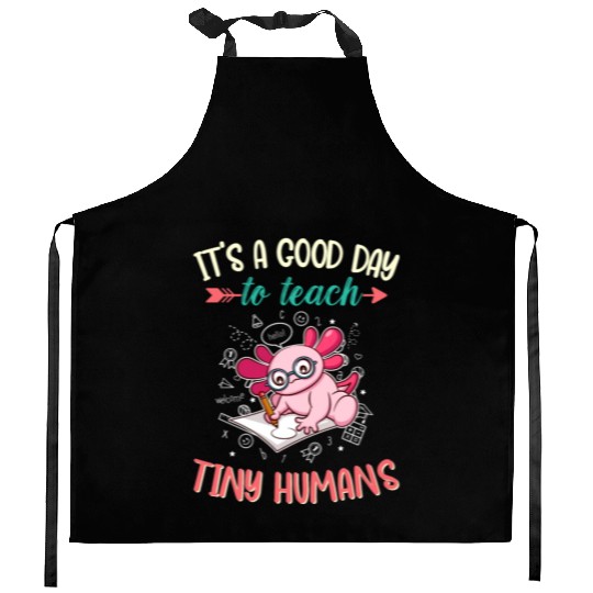 Good Day To Teach Tiny Humans Elementary Teacher Kitchen Aprons