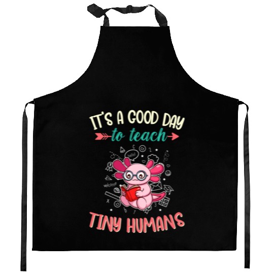 Good Day To Teach Tiny Humans Elementary Teacher Kitchen Aprons