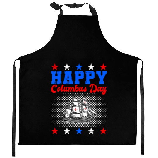 Columbus Day Italian Pride Kitchen Aprons