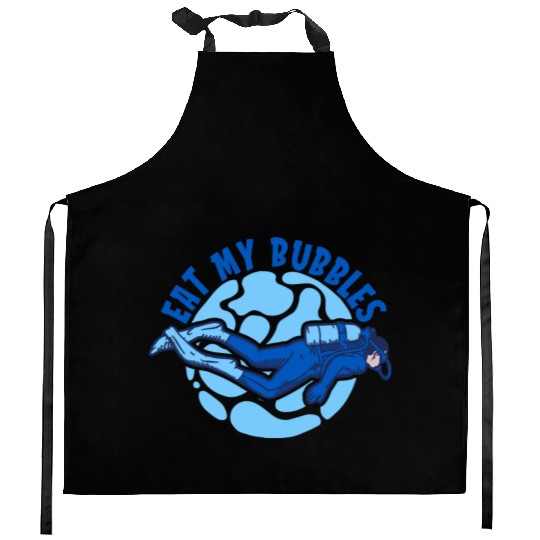 Scuba Diving Diver Kitchen Aprons