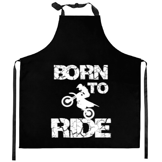 motorcycle riding Kitchen Aprons summer badass born to ride