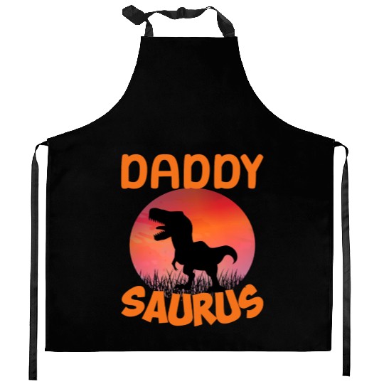Daddysaurus Papasaurus Kitchen Aprons