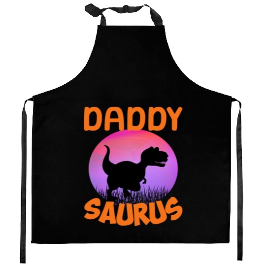 Daddysaurus Papasaurus Kitchen Aprons