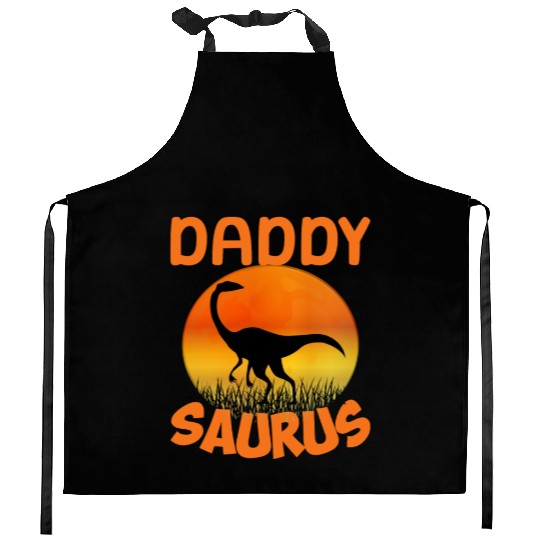 Daddysaurus Papasaurus Kitchen Aprons