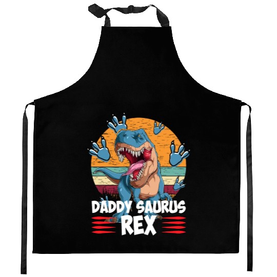 Daddysaurus Papasaurus Kitchen Aprons