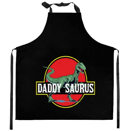 Daddysaurus Papasaurus Kitchen Aprons