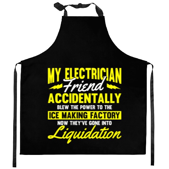 Electrician Electrical Engineer Lineman Kitchen Aprons