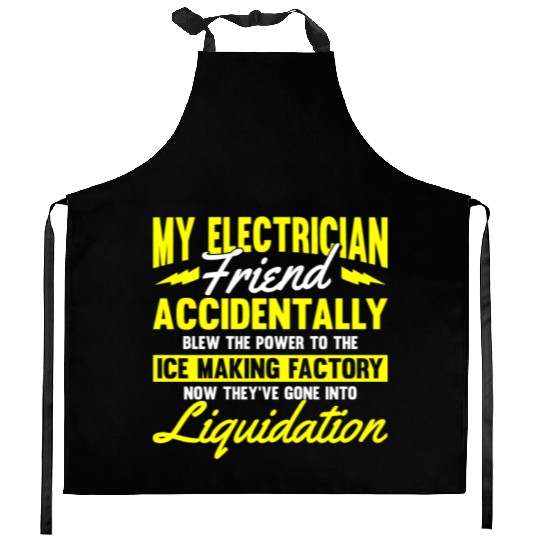 Electrician Electrical Engineer Lineman Kitchen Aprons