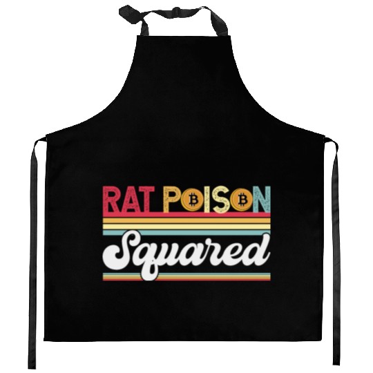 Rat Poison Squared Kitchen Aprons