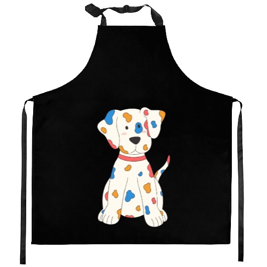 Cute and Colorful Dalmatian Dog Baby Kitchen Aprons