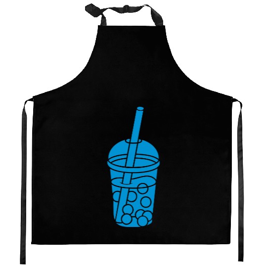 Mug design bubble tea Kitchen Aprons